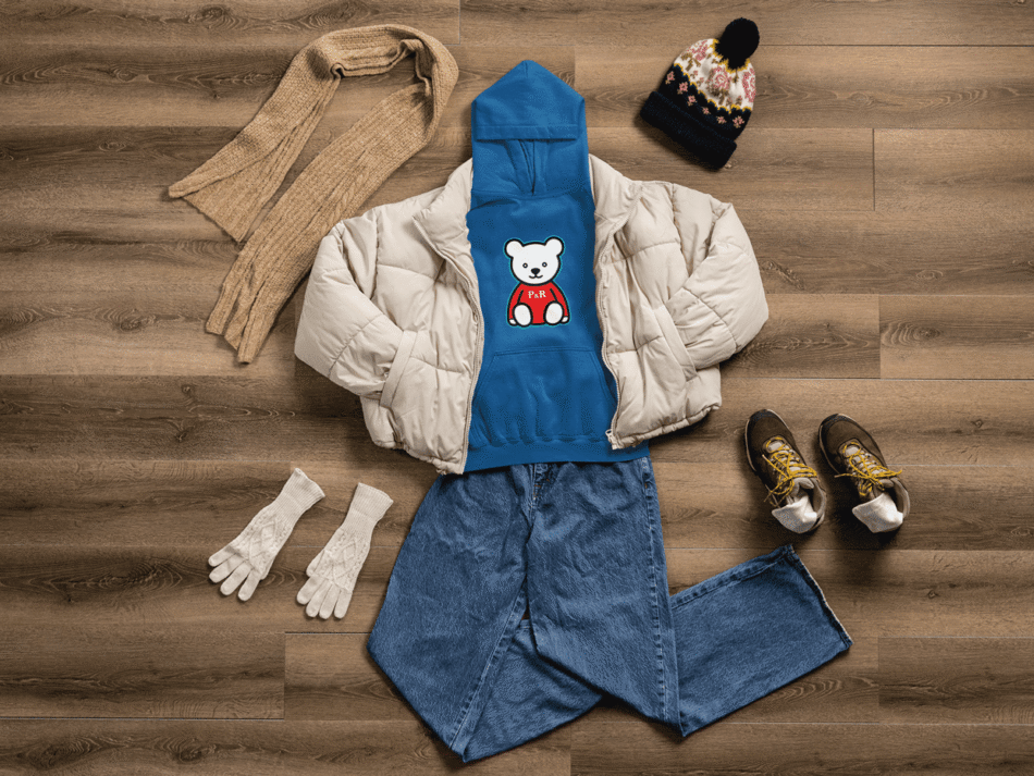 Hoodie Azul Oso Grande - Image 2