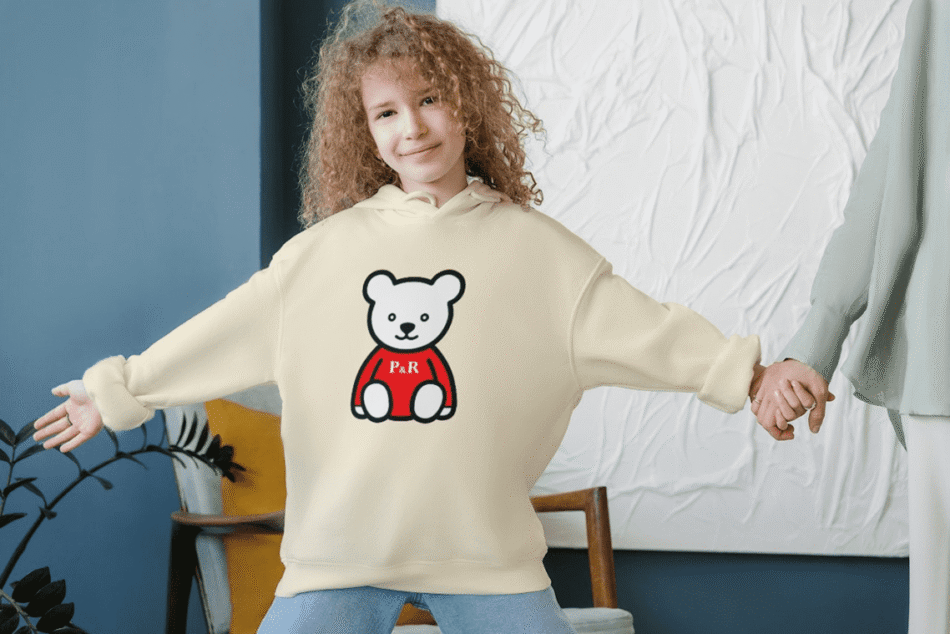 Hoodie Beige Oso Grande - Image 3