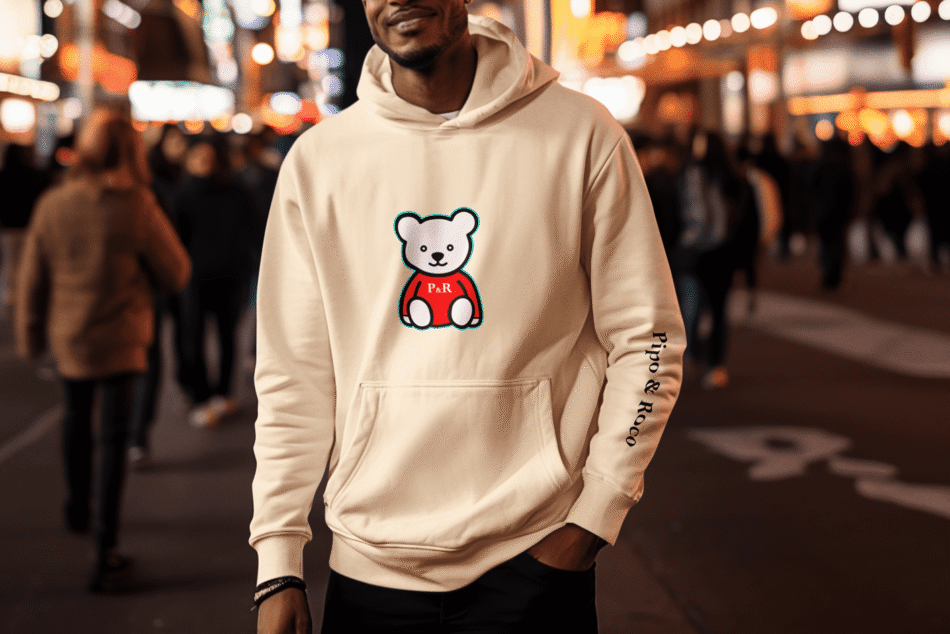 Hoodie Beige Oso Grande - Image 5