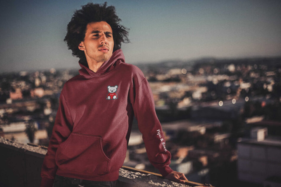 Hoodie Vino Oso Pequeño - Image 2