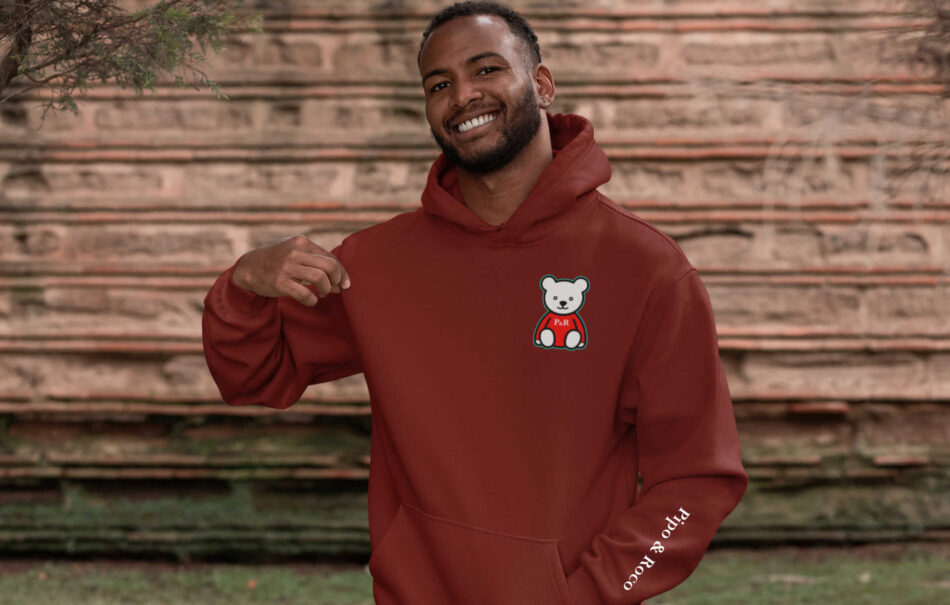 Hoodie Vino Oso Pequeño - Image 5